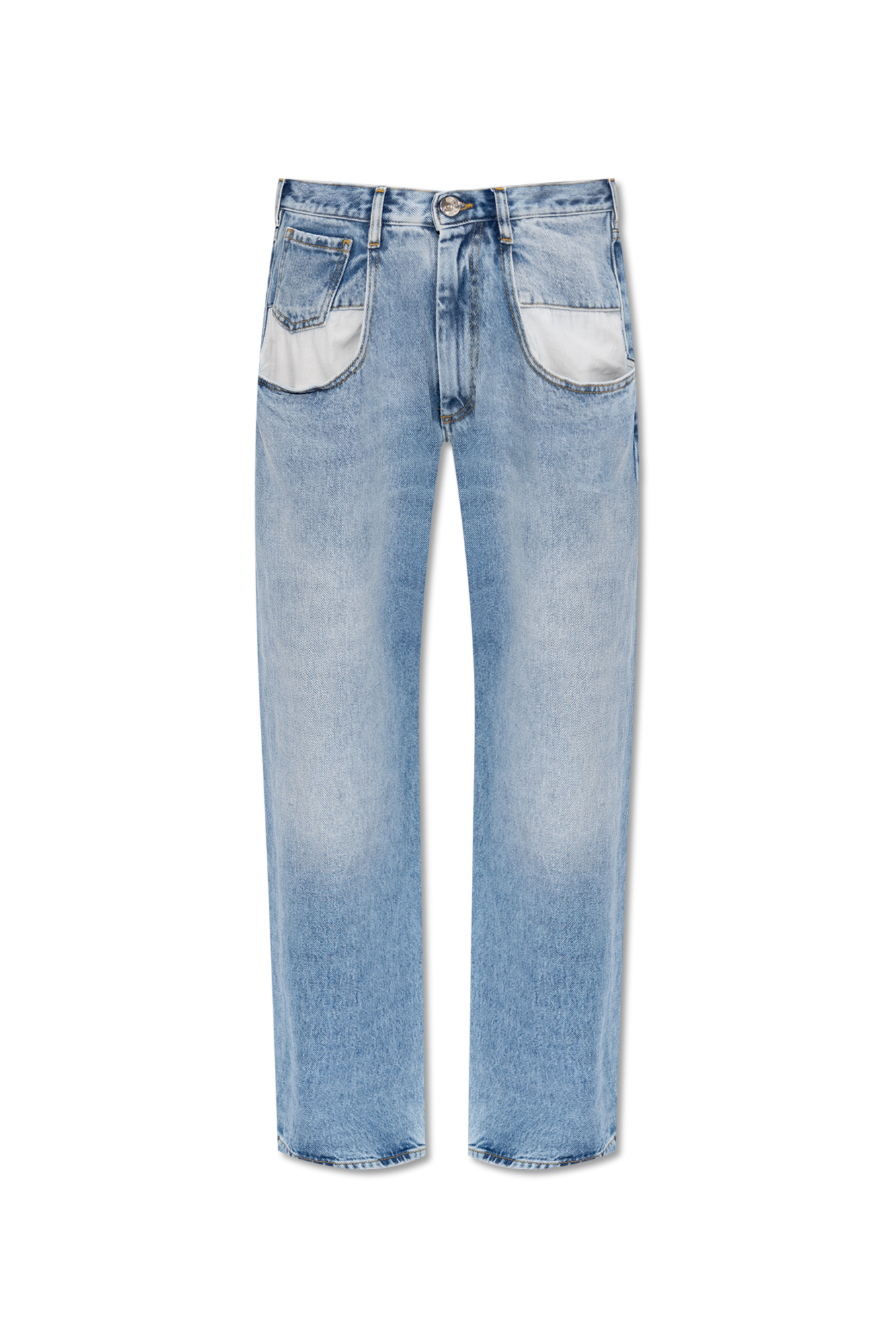 【関税込み】maison margiela Jeans gamba dritta Maison Margiela Slash-Sides Wide-Leg Denim Pants - Bergdorf
